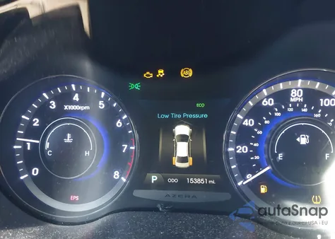 2014 Hyundai Azera Limited z USA, uszkodzony, nr VIN KMHFH4JG1EA378752